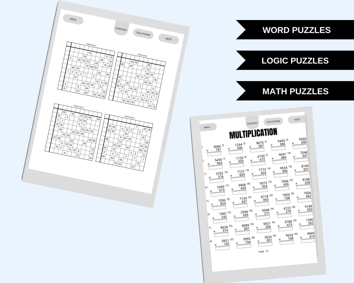 Supernote A5X and A6X Nomad Puzzle Activity Digital Download